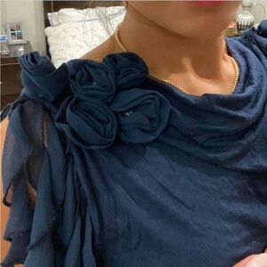 Vintage Kishe Dress with Floral Detailing